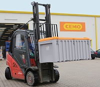CEMbox 750 l šedo-oranžový