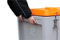 CEMbox 250 l, pro jeřáb, šedo-oranžový