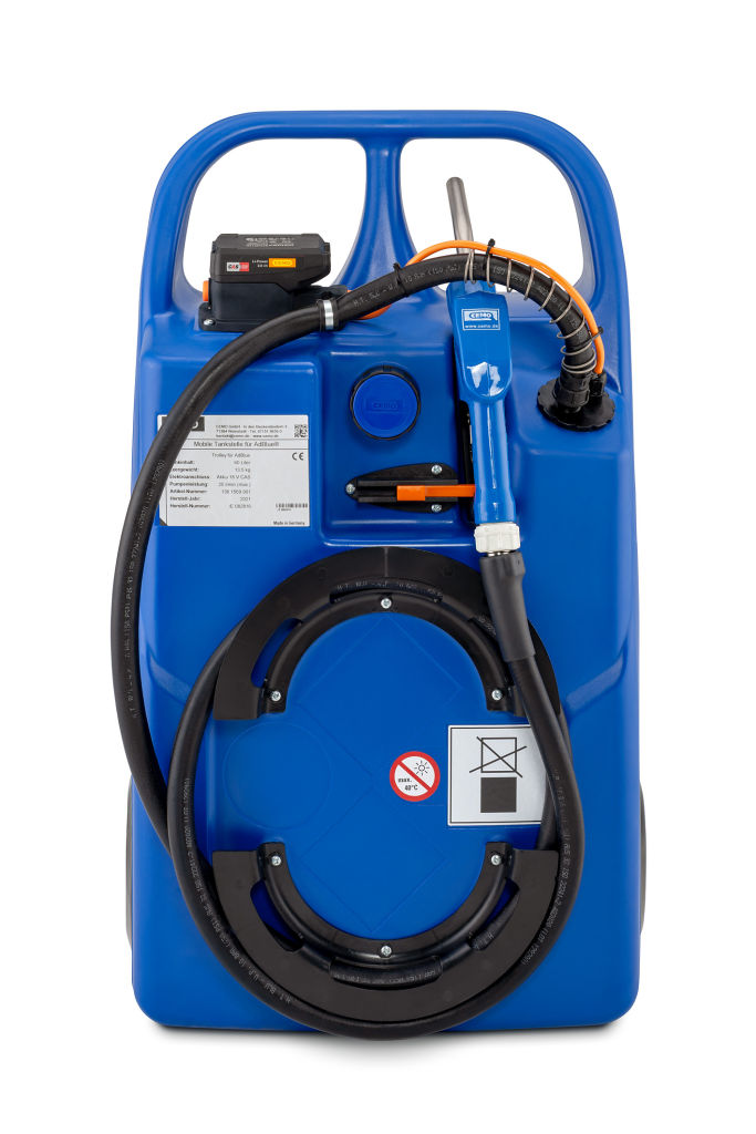 (obrázek pro) Vozík na AdBlue 60 l, čerpadlo CENTRI SP 30 12V, včetně CAS AKU