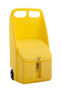 Vozík Go-Box pro zimní posyp nebo sorbenty 70 litrů, žlutý